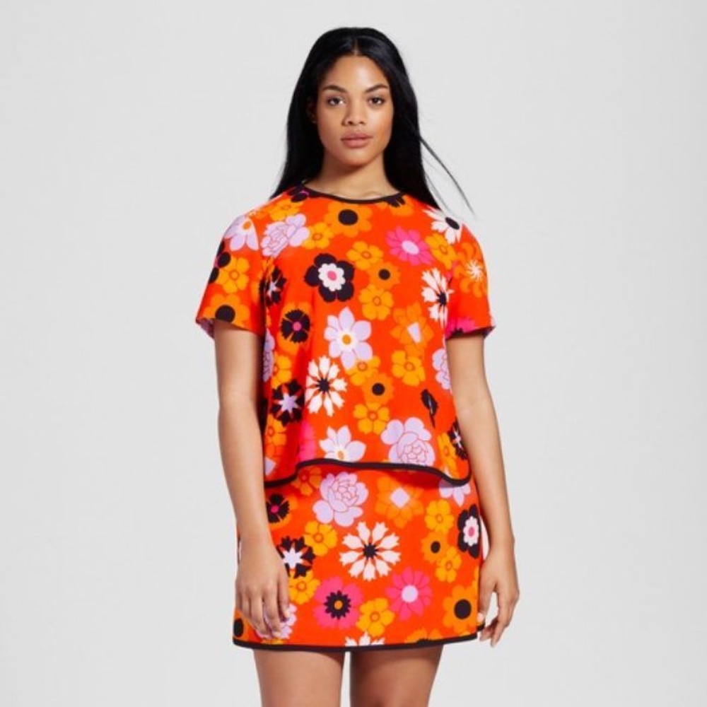 NWT Victoria Beckham for Target Retro Floral Top - Picture 4 of 4